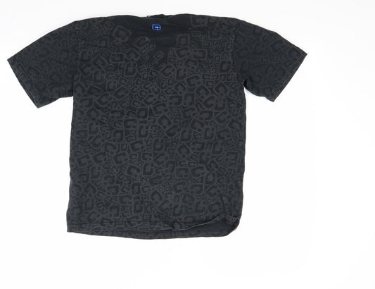 Carbini Boys Black Basic T-Shirt Size 12 Years