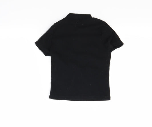 River Island Girls Black Pullover Jumper Size 5-6 Years