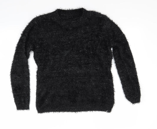 Preworn Womens Black Pullover Jumper Size S