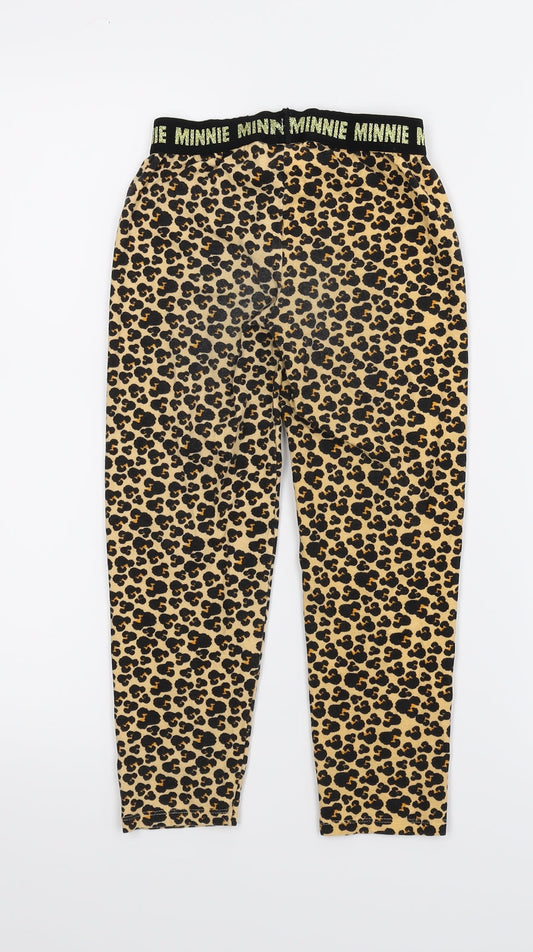 Disney Girls Multicoloured Animal Print Skimmer Shorts Size 8 Years