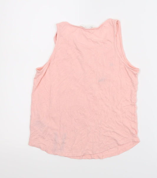 H&M Girls Pink Basic Tank Size 11 Years