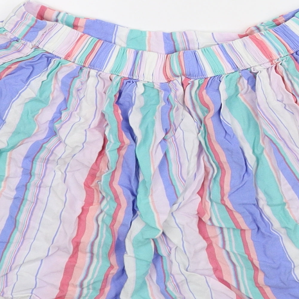 NEXT Girls Multicoloured Striped A-Line Skirt Size 11 Years