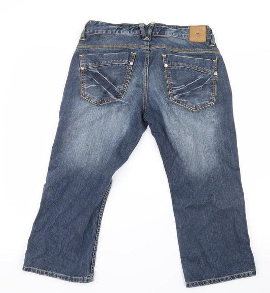 Cropp Mens Blue Denim Cropped Jeans Size 30 in L20 in