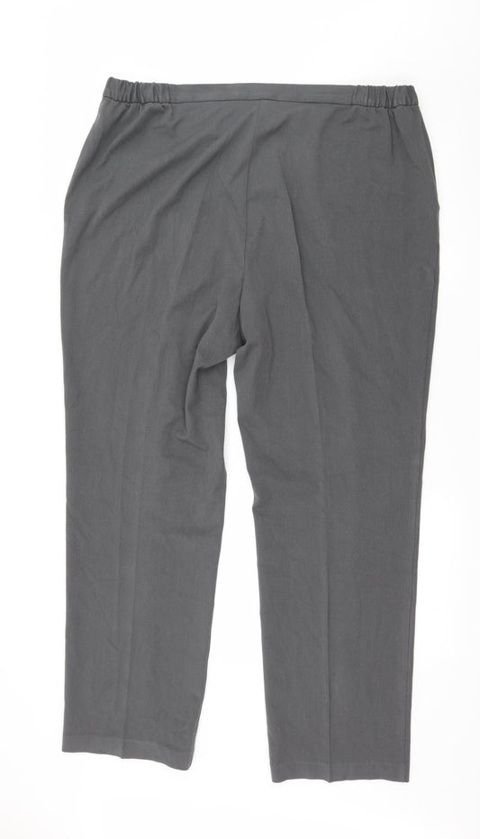 Marks and Spencer Mens Grey Trousers Size 18 L29 in
