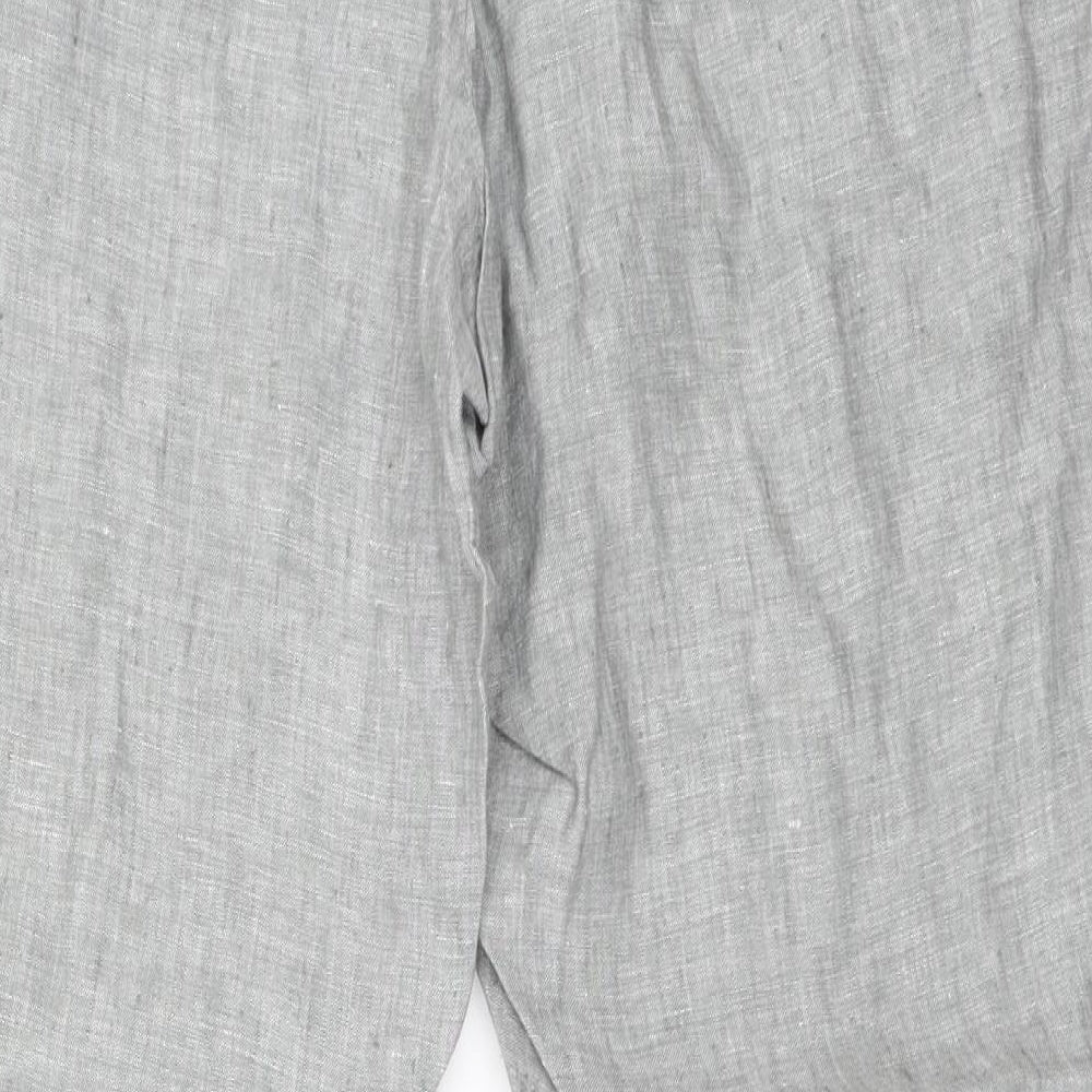 Marks and Spencer Womens Grey Trousers Size 34 in L29 in