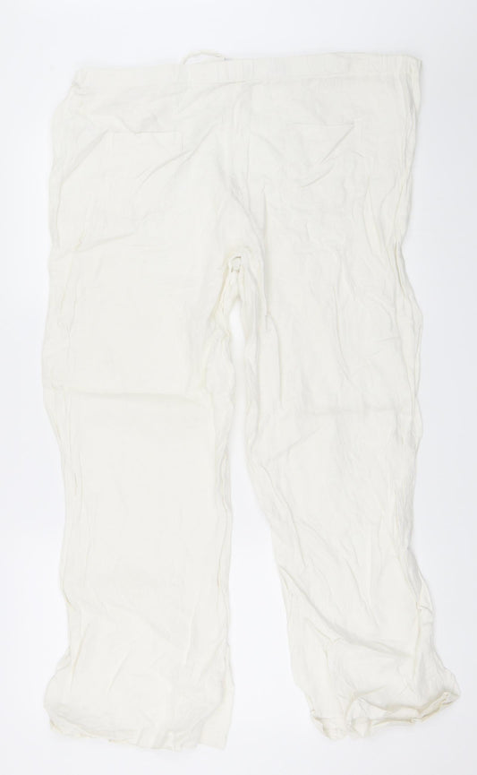 Moda Mothercare Womens Ivory Trousers Size 14 L28 in
