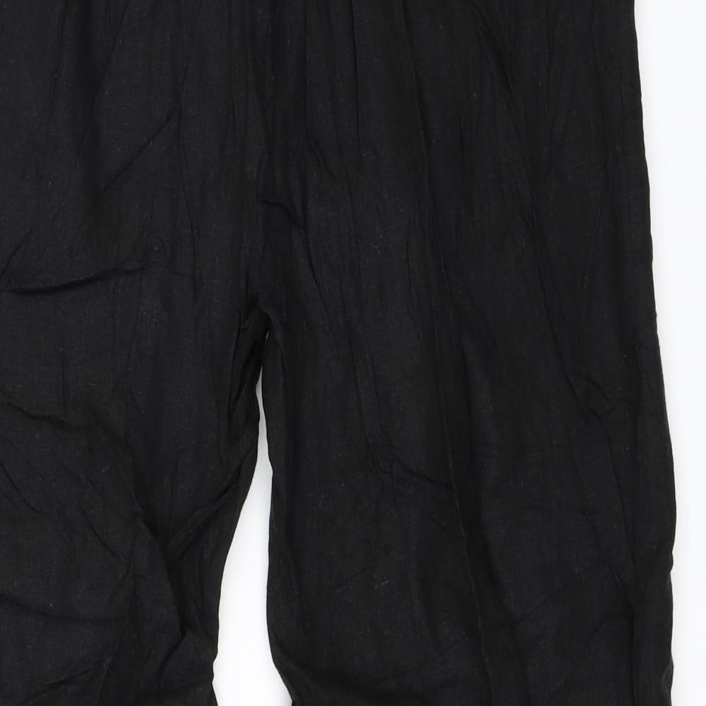 Saloos Womens Black Trousers Size 16 L25 in