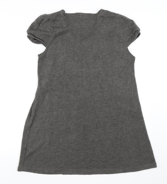 Purple Womens Grey Shift Size L