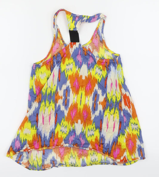 M&S Girls Multicoloured Batik Camisole Dress Shirt Size 9 Years