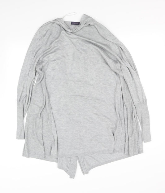 m&s Womens Grey Cardigan Jumper Size 12