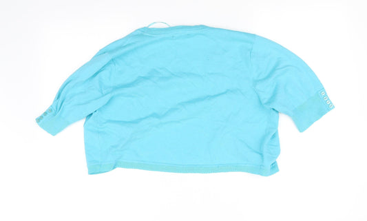 M&Co Girls Blue Cardigan Sweatshirt Size XL