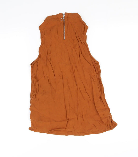 New Look Womens Orange Fit & Flare Size 10