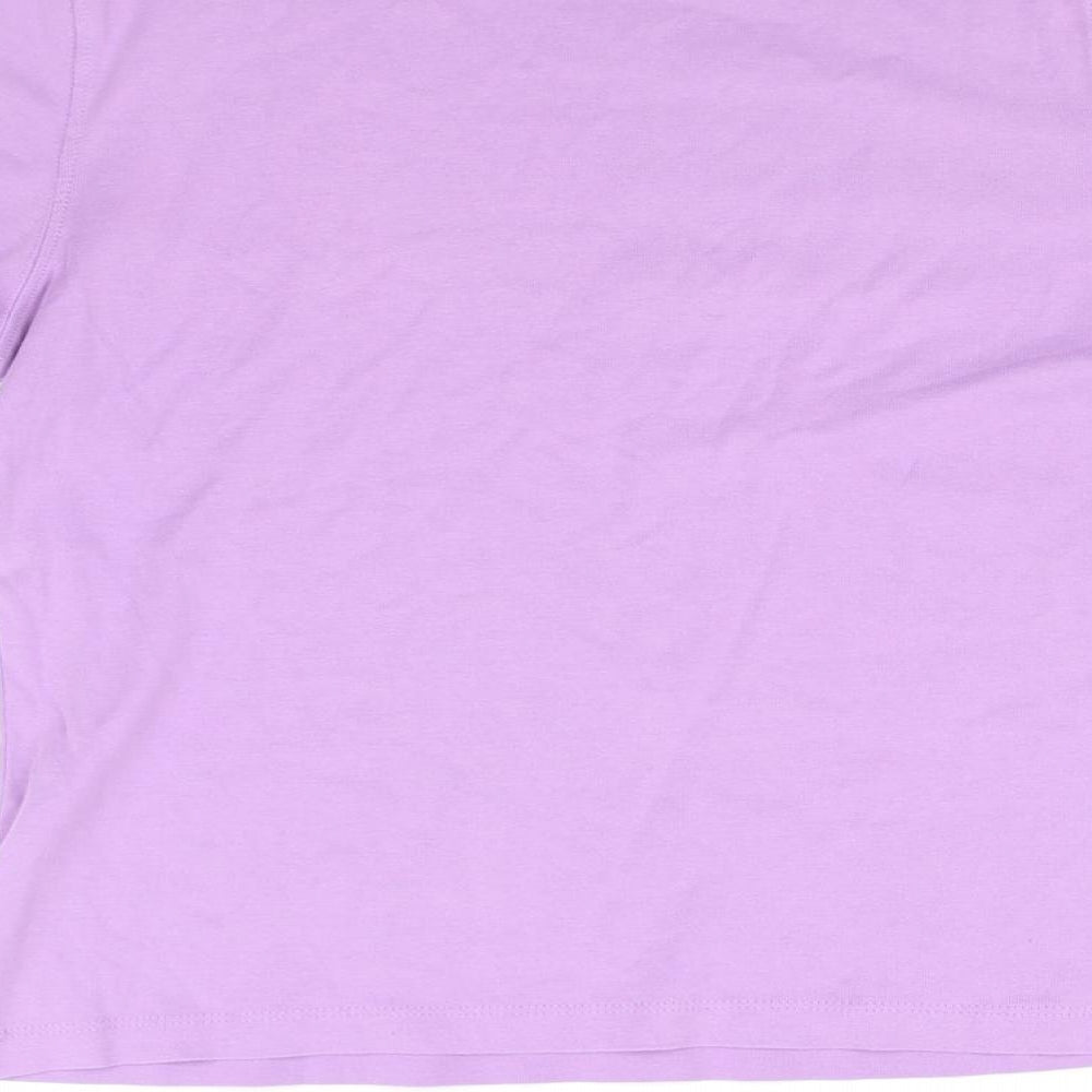 BM collection Womens Purple Basic T-Shirt Size M