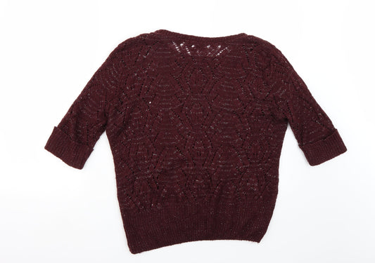Preworn Womens Purple Pullover Jumper Size M