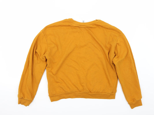 H&M Womens Orange Pullover Jumper Size M