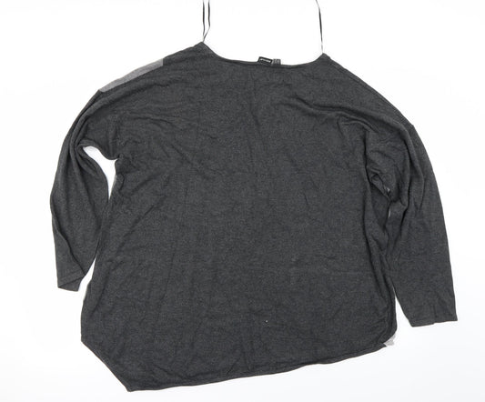 Body Flirt Womens Black Pullover Jumper Size 2XL
