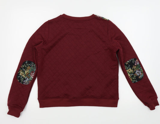 Bell field Womens Red Pullover Sweatshirt Size 8
