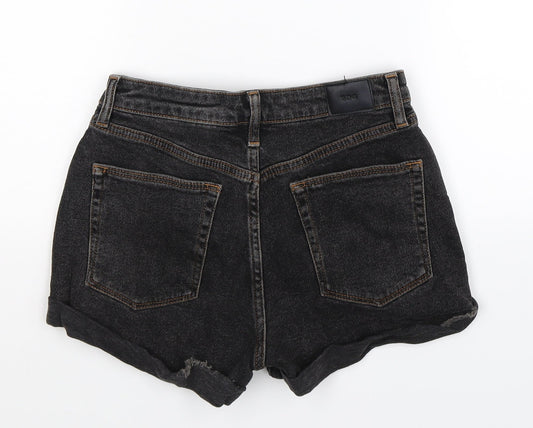 BDG Womens Black Denim Hot Pants Shorts Size 26 in
