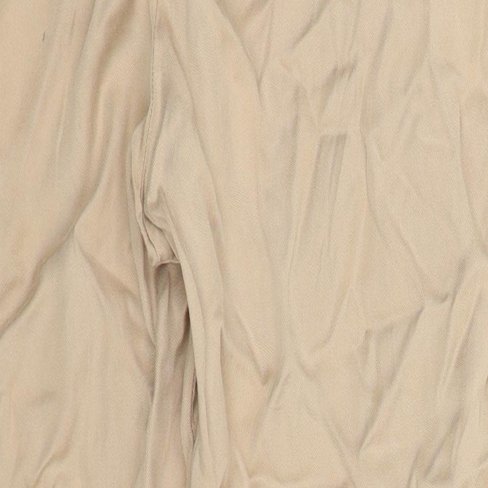 Lindex Womens Beige Cropped Trousers Size 12 L23 in