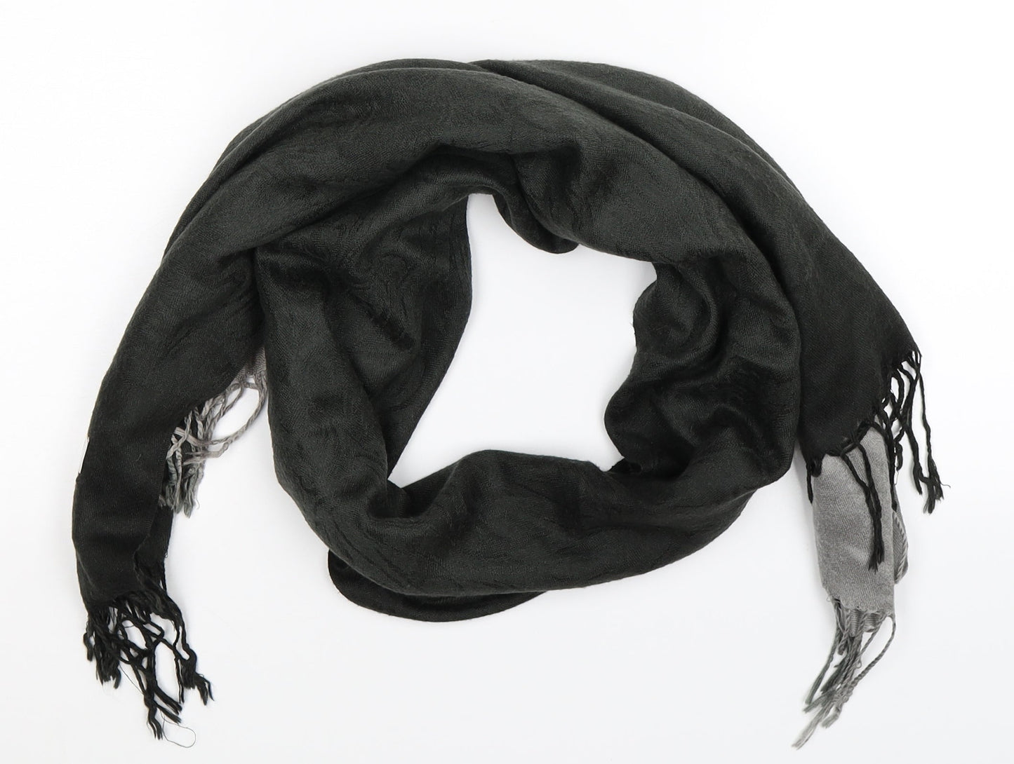 Pashmina Unisex Grey Knit Scarf