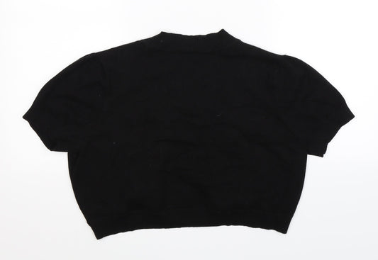 Monsoon Womens Black Knit Cardigan Jumper Size 16