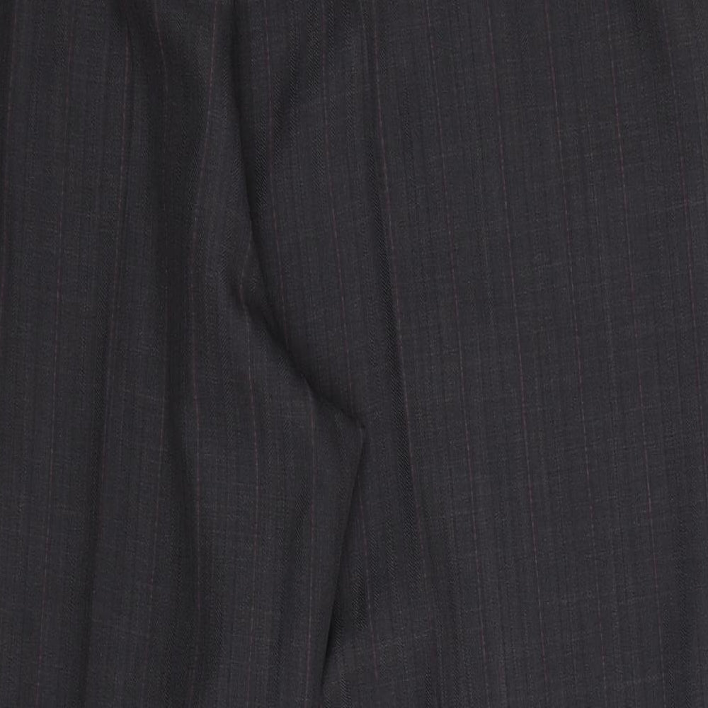 BM Womens Grey Striped Trousers Size 20 L26 in