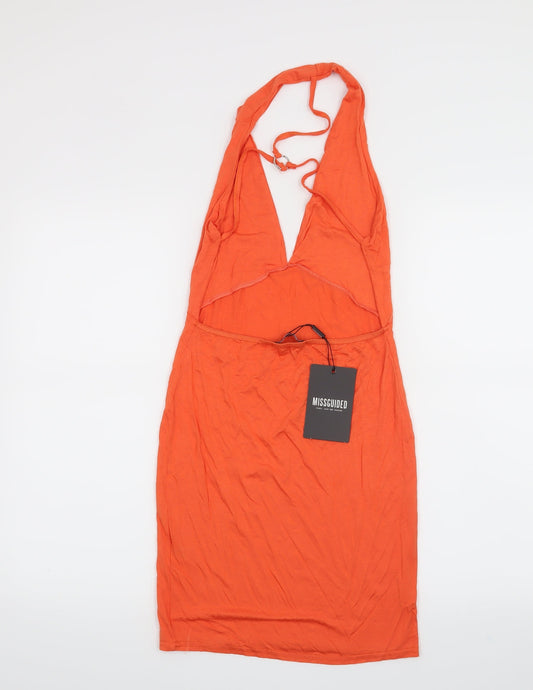 Missguided Womens Orange A-Line Size 10