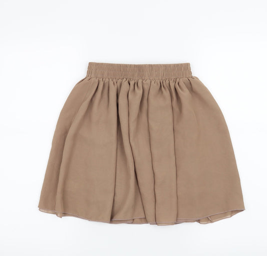 Hearts & Bows Womens Beige Skater Skirt Size S