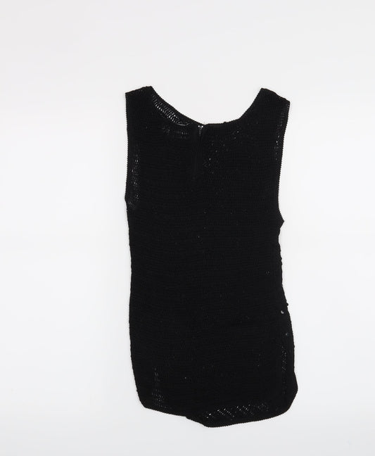 Isabella Womens Black Basic Tank Size M