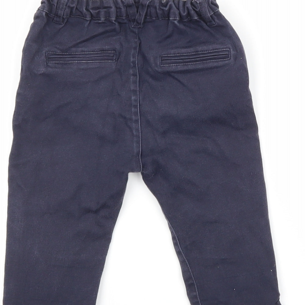 mamas & papas Blue Cargo Jeans Size 12-18 Months