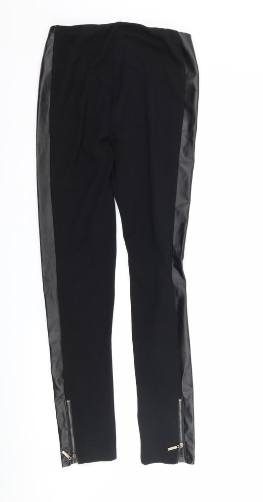 Parsian Collection Womens Black Trousers Size 12 L28 in