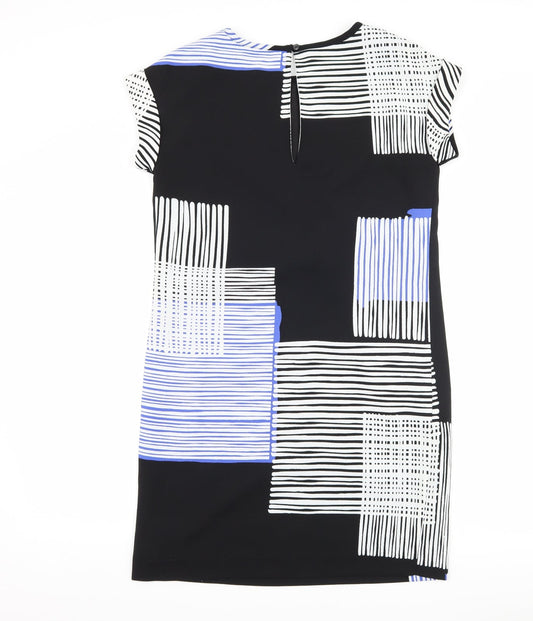 NEXT Womens Black Striped Shift Size 8