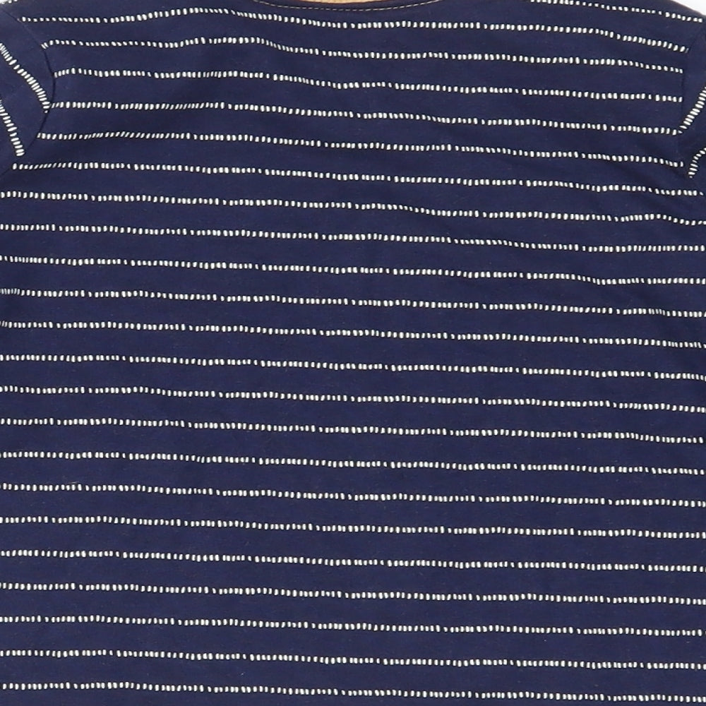 George Blue Striped Basic T-Shirt Size 9-12 Months