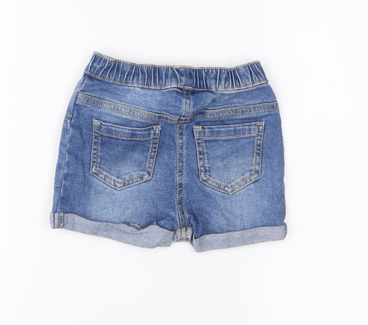 Preworn Girls Blue Bermuda Shorts Size 2-3 Years