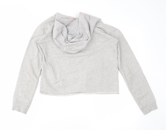 TU Girls Grey Pullover Hoodie Size 12 Years