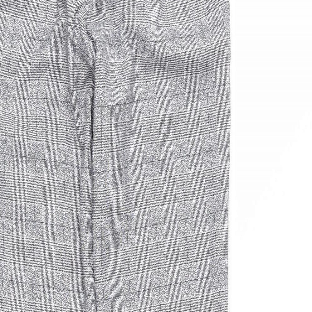 NEXT Womens Grey Plaid Trousers Size 26 in L30 in