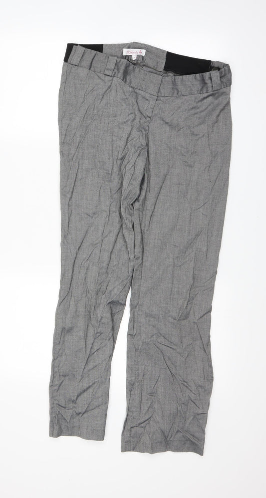 Redhering Womens Grey Trousers Size 10 L27 in