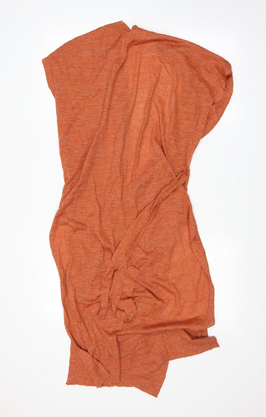 River Island Womens Orange Cardigan Jumper Size 8