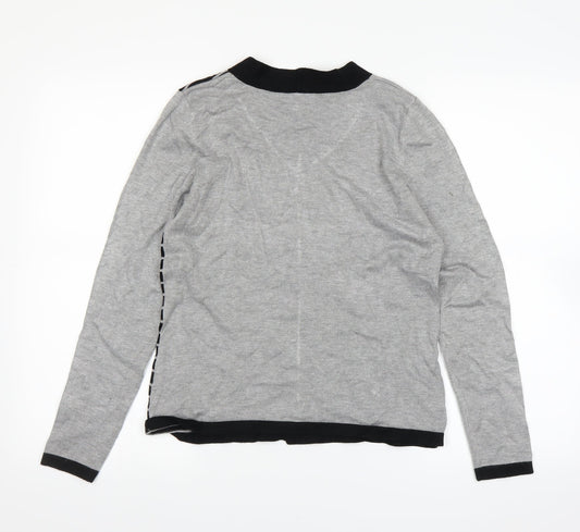Anne Smith Womens Grey Basic T-Shirt Size M