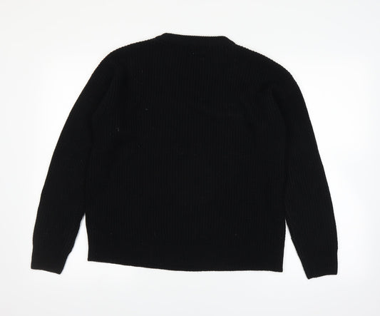 New Look Womens Black Pullover Jumper Size 12