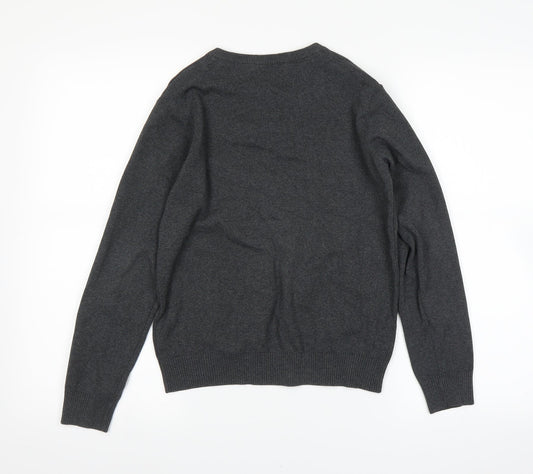 Marks and Spencer Girls Grey Pullover Jumper Size 13 Years