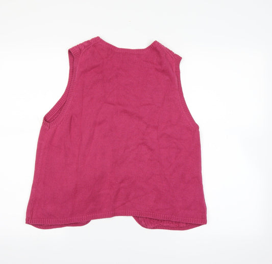 VanHeusen Womens Pink Cardigan Jumper Size M