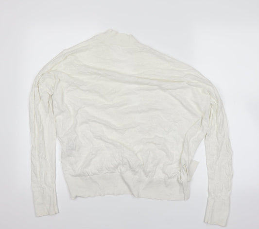 Gap Womens White Cardigan Jumper Size S