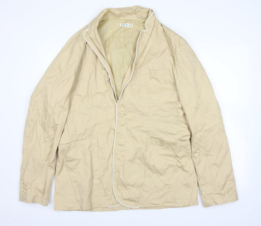 twice Mens Beige Jacket Size M