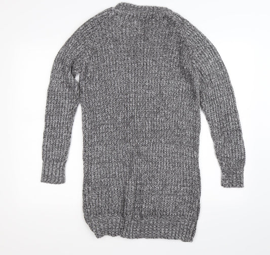 Boohoo Womens Grey Knit Pullover Jumper Size S