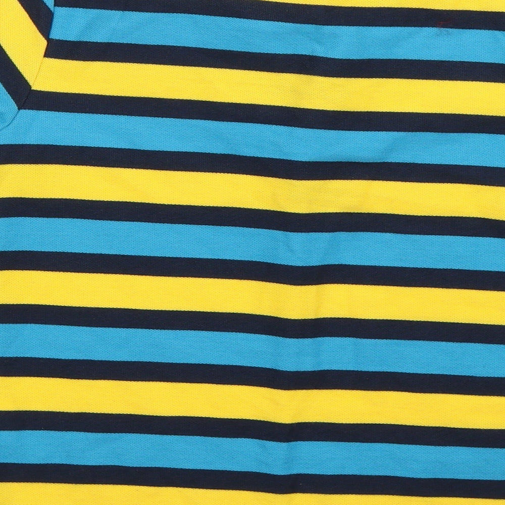Lonsdale Boys Blue Striped Basic Polo Size 7-8 Years