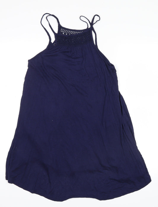 Papaya Womens Blue Tank Dress Size 8