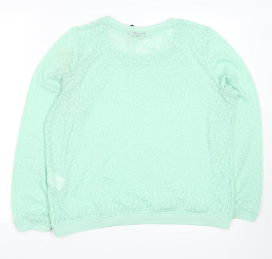 H&M Womens Green Pullover Jumper Size M