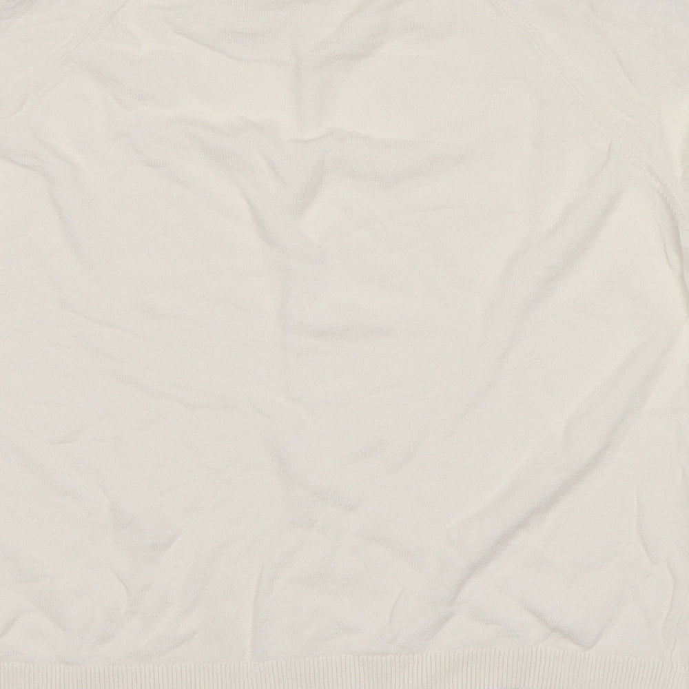 Marks and Spencer Womens White Pullover Jumper Size 10