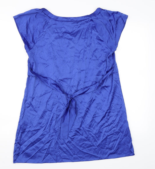 Savida Womens Blue T-Shirt Dress Size 14